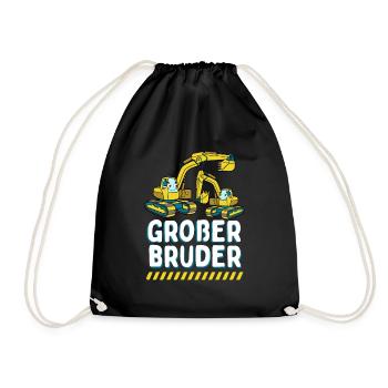 Big Brother 2024 Excavator - Drawstring Bag - black - Front