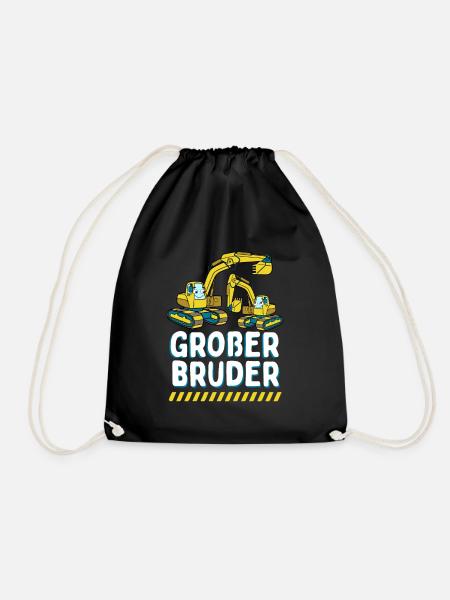 Großer Bruder 2024 Bagger - Turnbeutel - Schwarz