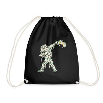 Halloween Dabbing Mummy Gamer - Turnbeutel - Schwarz - Vorne