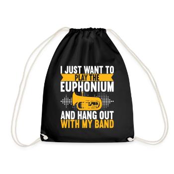 Euphonium Euphonist - Drawstring Bag - black - Front