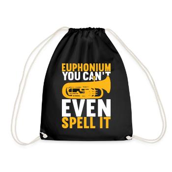 Euphonium Euphonist - Turnbeutel - Schwarz - Vorne