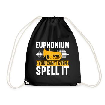 Euphonium Euphonist - Drawstring Bag - black - Front