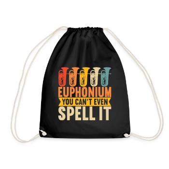 Euphonium Euphonist - Turnbeutel - Schwarz - Vorne