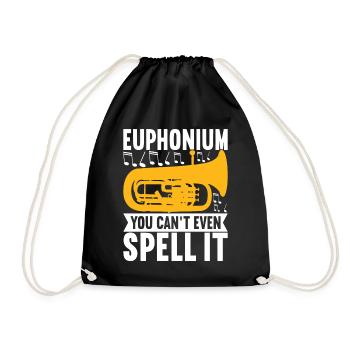 Euphonium Euphonist - Drawstring Bag - black - Front