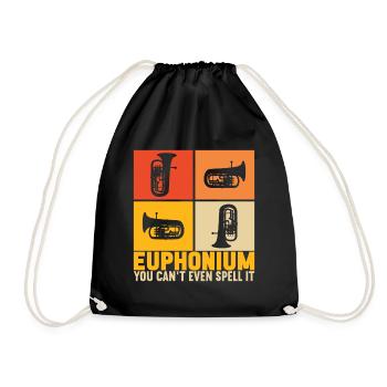 Euphonium Euphonist - Drawstring Bag - black - Front