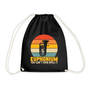 Euphonium Euphonist - Turnbeutel - Schwarz - Vorne