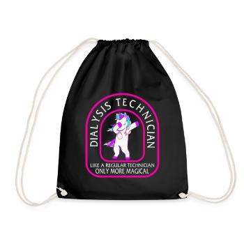 Chemise d’infirmière de dialyse, technicien de dialyse Dabbing - Sac de sport léger - noir - Devant