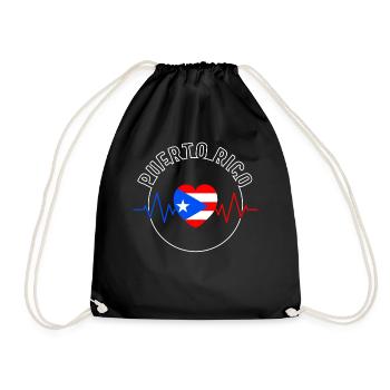 Chemise de Porto Rico, Porto Rico Tee, cadeau pour - Sac de sport léger - noir - Devant