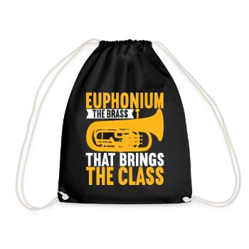 Euphonium Euphoniumspieler - Turnbeutel - Schwarz - Vorne