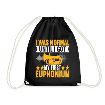 Euphonium Euphoniumspieler - Turnbeutel - Schwarz - Vorne