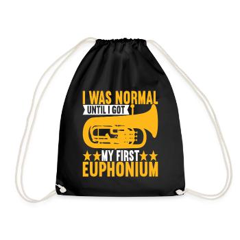Euphonium Euphoniumspieler - Turnbeutel - Schwarz - Vorne