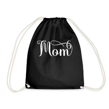 Mom6 Maman de 6 Maman de Six Enfants Cadeaux - Sac de sport léger - noir - Devant