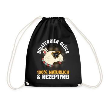 Chien Bull Terrier - Sac de sport léger - noir - Devant