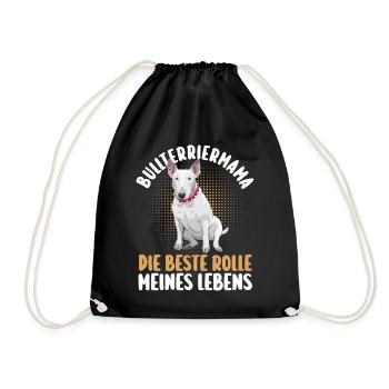Dog Mom Bull TerrierMom Mom Bull Terrier - Drawstring Bag - black - Front