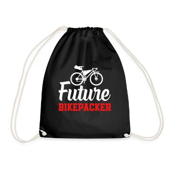Bikepacking Toddler Baby Bikepacker Future Bikepac - Drawstring Bag - black - Front