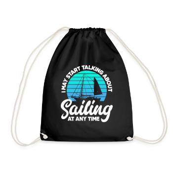 Sailors, Sailing, Passion, Hobby, Sportsmen - Drawstring Bag - black - Front