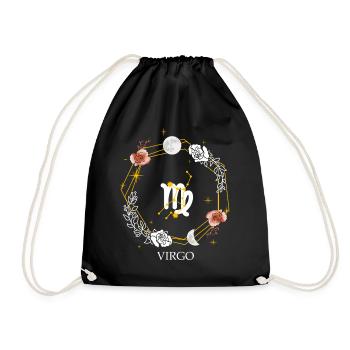 Virgo Astrology Zodiac Sign Horoscope Constellatio - Turnbeutel - Schwarz - Vorne