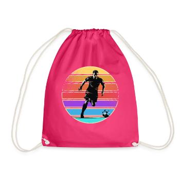 Joueurs de football - Sac de sport léger - fuchsia - Devant