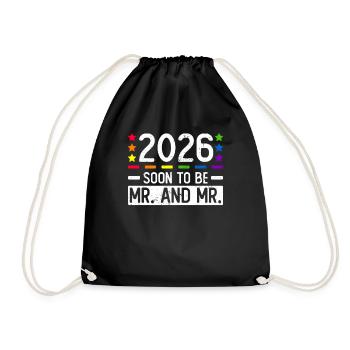 Mariage Gay Pride 2026 Mariage gay - Sac de sport léger - noir - Devant