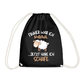 Ich habe Schafe! Lustige Schäferei Schafhirte - Turnbeutel - Schwarz - Vorne