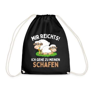 J’en ai assez! Je m’en vais à mes moutons ! Amusement - Sac de sport léger - noir - Devant