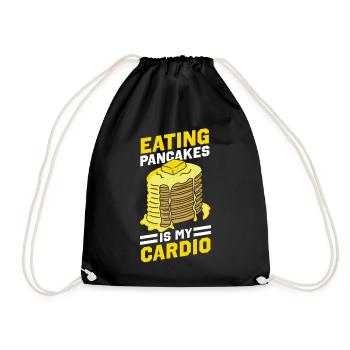Amateur de crêpes Les enfants mangent des crêpes - Sac de sport léger - noir - Devant