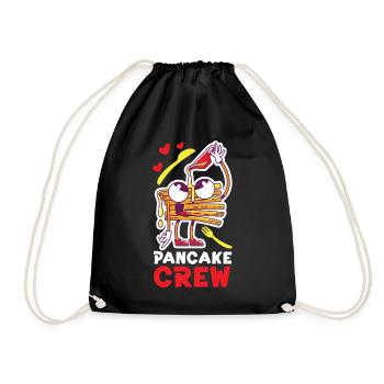 Pancake Lover Kids Pancake Crew - Turnbeutel - Schwarz - Vorne