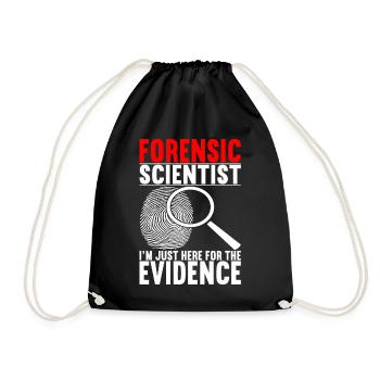 Forensik Forensiker - Turnbeutel - Schwarz - Vorne