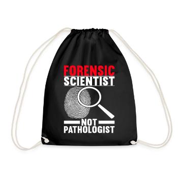 Forensik Forensiker - Turnbeutel - Schwarz - Vorne