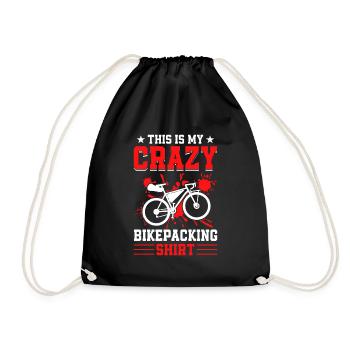 C’est mon vélo de gravier Crazy Bikepacking Shirt - Sac de sport léger - noir - Devant