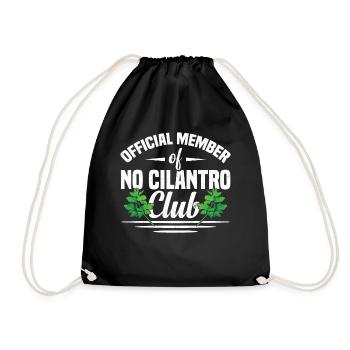 Anti coriander - Drawstring Bag - black - Front