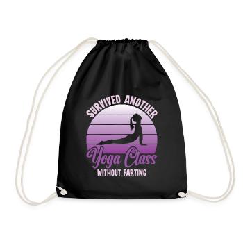 My Karma Ran Over Your Dogma - Yoga Lehrer - Turnbeutel - Schwarz - Vorne