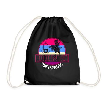 Chemise de paléontologie, Dino Time Travelers Tee, cadeau - Sac de sport léger - noir - Devant