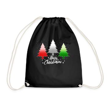 Chemise de Noël, joyeux Noël Ombré Tee, cadeau - Sac de sport léger - noir - Devant