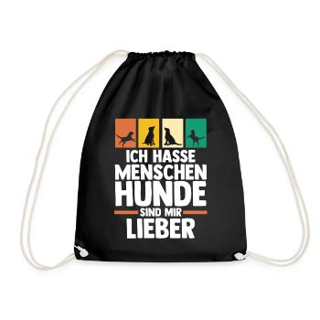 Chien Propriétaire De Chien Propriétaire De Chien Motif Chiens - Sac de sport léger - noir - Devant