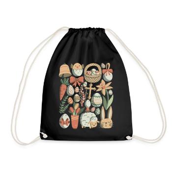 Pâques - Sac de sport léger - noir - Devant