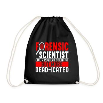 Forensik Forensiker - Turnbeutel - Schwarz - Vorne