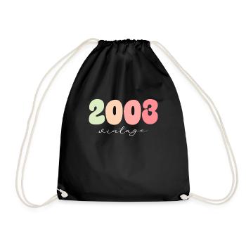 Millésime Millésime 2003 Anniversaire - Sac de sport léger - noir - Devant