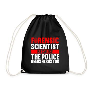 Forensik Forensiker - Turnbeutel - Schwarz - Vorne