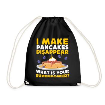 Amoureux des crêpes Les enfants je fais des crêpes - Sac de sport léger - noir - Devant