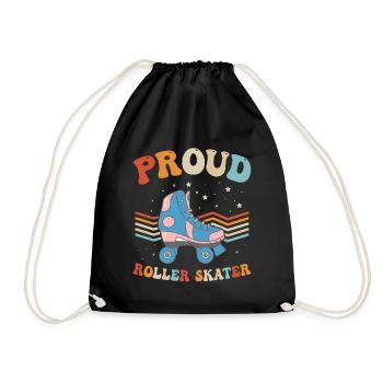 Roller Skates Roller Skating - Proud Roller Skater - Turnbeutel - Schwarz - Vorne