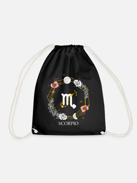 Scorpio Astrology Zodiac Sign Horoscope Constellat - Turnbeutel - Schwarz