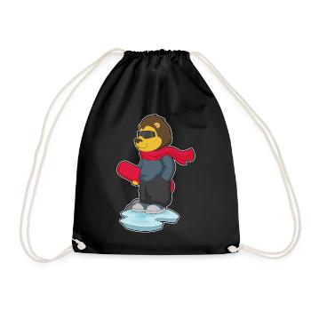 Löwe Snowboarder Snowboard - Sac de sport léger - noir - Devant