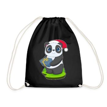 Forfait Noël Panda - Sac de sport léger - noir - Devant