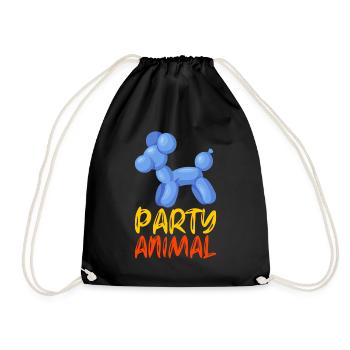 Balloon Animal Balloon Twisting - Drawstring Bag - black - Front