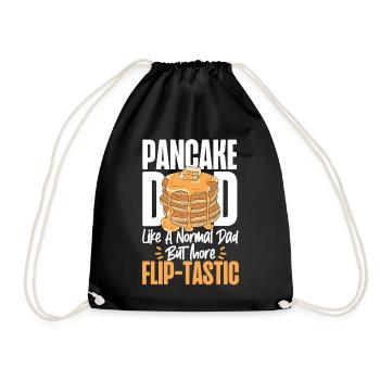 Amateur de crêpes Enfants Papa Crêpe Papa - Sac de sport léger - noir - Devant