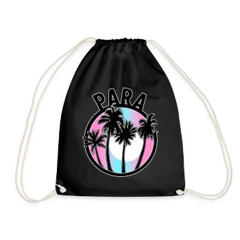 Para Professional Hemd, Para Beach T-Shirt, Para - Turnbeutel - Schwarz - Vorne