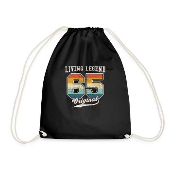 1965 Geburtstag Living Legend Original II - Turnbeutel - Schwarz - Vorne