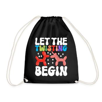 Balloon Animal Balloon Twisting - Drawstring Bag - black - Front