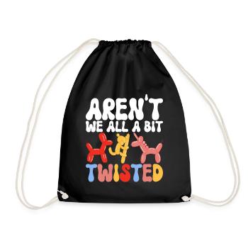 Balloon Animal Balloon Twisting - Drawstring Bag - black - Front